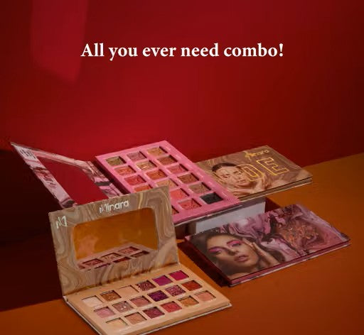 Eyeshadow Palette And Rose Gold Eyeshadow (18+18 Colors) 36 Gm (Multicolor)| Matte|Shimmer | Beginner Friendly & Long Lasting Eye Shadow Palette | All In One Makeup Palette