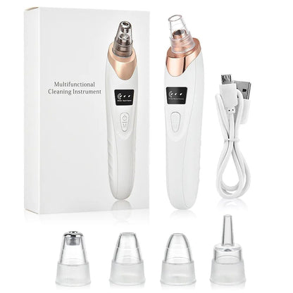 5-in-1 Blackhead Remover Machine – Electric Pore Cleaner & Whitehead Removal Tool, Deep Face Cleaner Machine for Acne, Pimple & Blackhead Removal, USB Rechargeable Derma Suction Device (Blackhead remover)