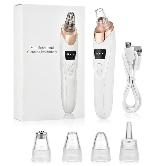 5-in-1 Blackhead Remover Machine – Electric Pore Cleaner & Whitehead Removal Tool, Deep Face Cleaner Machine for Acne, Pimple & Blackhead Removal, USB Rechargeable Derma Suction Device (Blackhead remover)