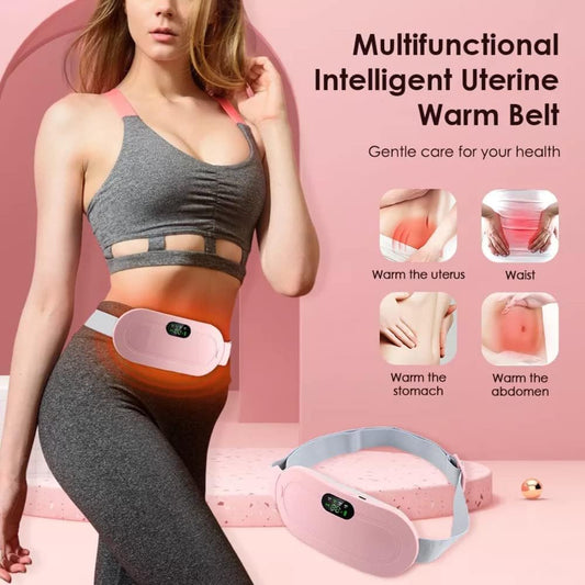 Period Cramp Relief Massager & Heating Pad - Portable Cordless Device With 3-Temp. & 4-Massage Modes For Fast Menstrual Pain Relief - Women'S Heating Machine,Multicolor