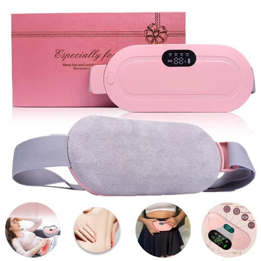 Period Cramp Relief Massager & Heating Pad - Portable Cordless Device With 3-Temp. & 4-Massage Modes For Fast Menstrual Pain Relief - Women'S Heating Machine,Multicolor