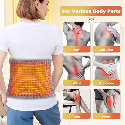 SKYLIGHT Electric Heating Waist Pad, Heating Pads for Back Pain Relief with 9 Heating Settings and 4 Auto-Off, Heating Pad for Cramps, Lumbar, Sore Muscles, Shoulder, Abdominal, Knee, Neck